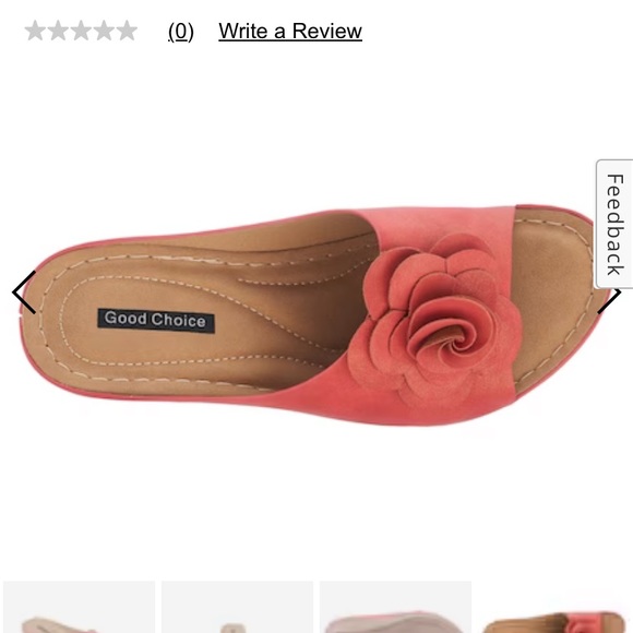 Floral pink wedge sandals - Good Choice size 9 - Picture 8 of 8